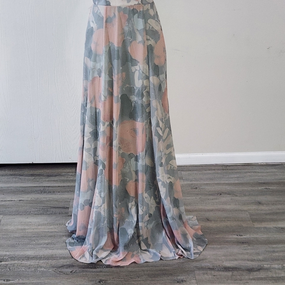 Show Me‎ Your Mumu Godshaw Goddess Gown In Sage I Do Floral Dress - Picture 9 of 14